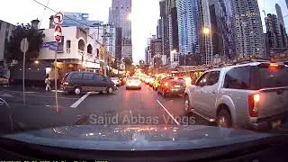 Dash Cam Australia Melbourne City night time
