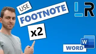 MS Word: Use One Footnote Number Twice - 1 MINUTE