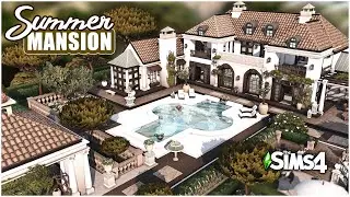 Sims 4 SUMMER VIBES Mansion ☀️ [No CC]  - Sims 4 Speed Build | Kate Emerald