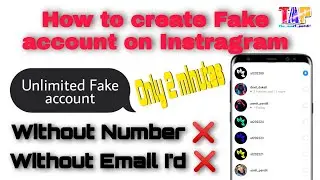 How to Create Instagram Fake Account 2021 | Instragram  fake account kaise bnaye | THE AMIT PANDIT