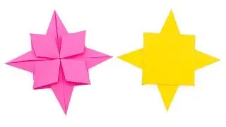 Origami Compass Rose Star Tutorial - Paper Kawaii