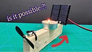 Can a Motor Really Run on a Candle and Solar Cell?!