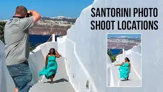 Santorini Photo Shoot | Secret Santorini Instagram Locations | Santorini Flying Dress