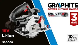 GRAPHITE 58G008  Energy+  Pilarka tarczowa akumulatorowa