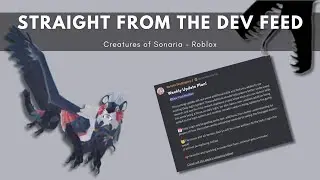 Straight From The Dev Feed - June 28 Updates [Creatures of Sonaria - Roblox]