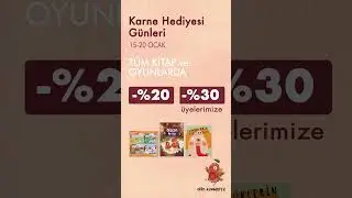 Tüm Kitap ve Oyunlarda %20, Üyelere Özel %30 indirim!