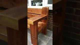 Уличная скамейка из дерева как сделать 🧤