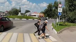 Один на мопеде, 300 км. на «Альфе» по подмосковью.