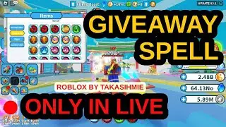 GIVEAWAY SPELL WEAPON FIGHTING SIMULATOR ROBLOX | LIVE ONLY | SLOW MUSIC RELAXING