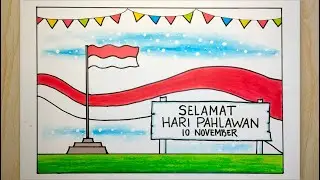 Menggambar hari pahlawan 10 november