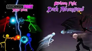 Stickman Fight Magic Brawl + Dark Adventures Gameplay Trailer