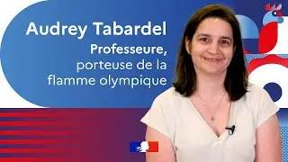 Audrey Tabardel, professeure d'EPS,  relayeuse de la Flamme Olympique