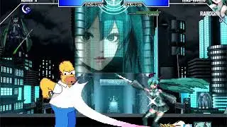 Mugen: Homer Simpson vs Hatsune Miku