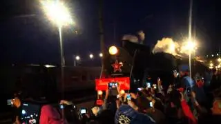 Поезд Победы прибывает на станцию Ижевск 05.05.2015