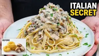 How to Make CREAMY MUSHROOM PASTA Like an Italian