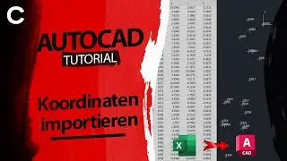 Koordinaten in AutoCAD importieren (ohne Plugin) - AutoCAD Tutorial Deutsch
