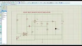 proteus simulation of heart beat sensor circuit