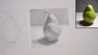 Cross hatching: Pear demo