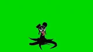 copyright free Cartoon Green Screen Animation octopus video Walking  Running Green Video 
