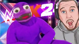 GRIMACE Makes his way to the WWE 2K24 Royal Rumble