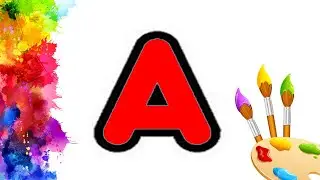 How to Draw an Alphabet Letter A 🔴 Drawing for Kids