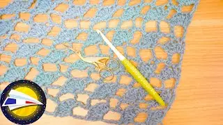 Crochet | Châle triangulaire pour l'été | Brides & Mailles en l'air