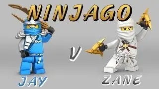 NINJAGO-Jay v Zane ( LEGO Battle)