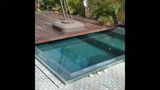 גקוזי יוקרתי מבטון כולל ג'ט שחיה נגד הזרם.