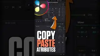 How To Copy & Paste Atributes in Davinci Resolve