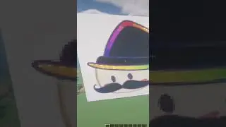 Fake pixel art in minecraft! 