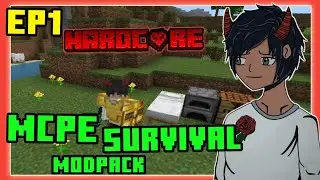 Minecraft Survival Hardcore Modpack - Episode 1 - (1-3 Days)