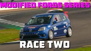 FIRST EVER WET RACE! Modified Fords Series at Silverstone GP Race 2 Full Onboard