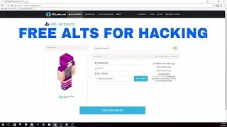 FREE MINECRAFT ACCOUNTS FOR HACKING/JUST PLAYING!