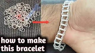Bike Chain Bracelet/Jewelry Making/Silver Bracelet Tutorial