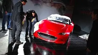 2016 Mazda Miata MX5 EXCLUSIVE BEHIND THE SCENES World Premiere with Design Director Derek Jenkins