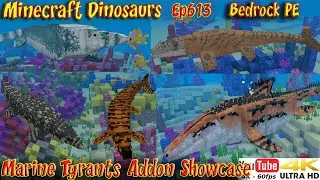 Marine Tyrants Addon Showcase Minecraft Bedrock PE Minecraft Dinosaurs Ep613