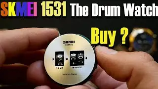 Необычные часы SKMEI 1531 The drum watch - работают даже на одной батарейке . . .