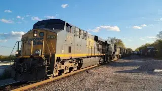 2 NB CSX trains in Madison, TN