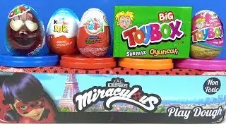 Mucize Uğur Böceği ile Kara Kedi Oyun Hamuru Ozmo Sürpriz Yumurta Kinder Joy Big Toybox Sürpriz Kutu