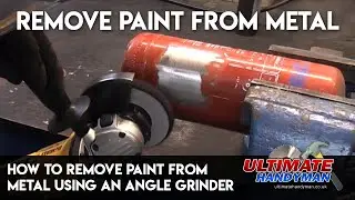How to remove paint from metal using an angle grinder