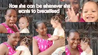 Breastfeeding Mood Activated 😔, you won't believe what happens when I refuse her 🔥 