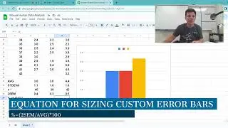 Bar Graphs w/ Error Bars in Google Sheets [AP Bio]