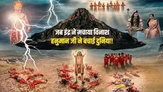 जब इंद्र ने मचाया विनाश, हनुमान जी ने पर्वत उठाकर बचाई दुनिया! | Jay Bajrang Bali | EP 550-551