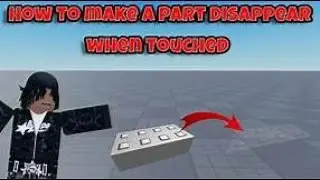 HOW TO MAKE A PART FALL WHEN TOUCHED IN ROBLOX STUDIO