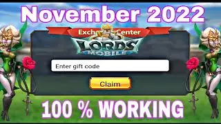 Lords mobile New Redeem Code|New Redemption Code November 2022|Lord's Mobile New Code 2022|