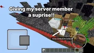 I Suprised a player with a gift on my Minecraft Smp!
