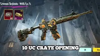 BEST TRICK 🤯 CRIMSON SKYBLADE - M416 CRATE OPENING | 10 UC CRATE OPENING IN BGMI/PUBG MOBILE