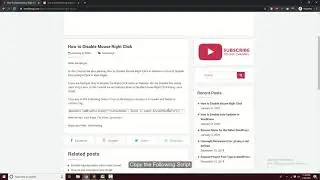 How to Disable Mouse Right Click | KTechBlog