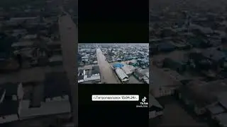 Большой город в воде наводнение #2024 #вода #стихияводы