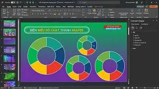 Biến biểu đồ CHAT và Sơ đồ thông minh SMARTART thành hình vẽ SHAPES trong Powerpoint